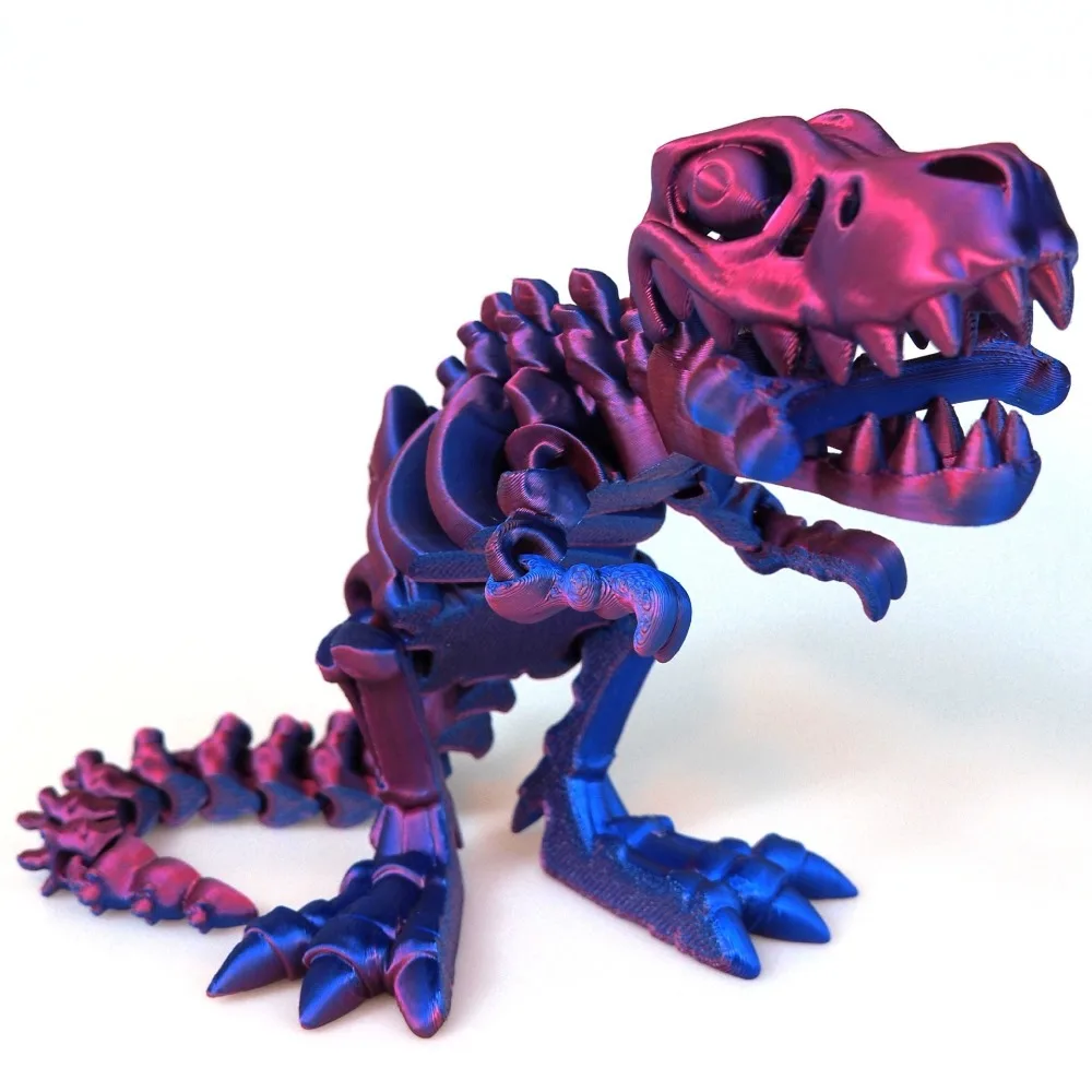 25/15CM Tyrannosaurus rex scheletro da collezione ornamento giunto mobile regali Dinosauro decorazione del desktop