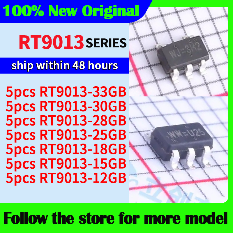 5 шт./лот RT9013-33 ГБ RT9013-30 ГБ RT9013-28 ГБ RT9013-25 ГБ RT9013-18 ГБ RT9013-15 ГБ RT9013-12 ГБ Высокое качество Новый