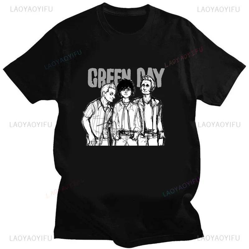 グリーンデイ 'アメリカンイディオットアルバムカバー' Tシャツ男性女性特大 Tシャツノベルティおかしいストリート夏快適な Tシャツ