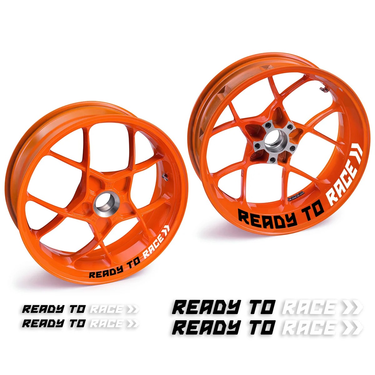 Pegatinas reflectantes para rueda de motocicleta, calcomanías para cubo para KTM Ready To Race R2R Super Adventure Duke 690 790 890 Rc1290 390 1190 Rc8