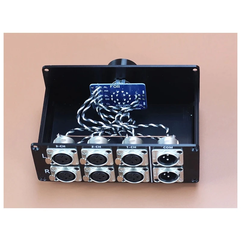 Pemilih pengalih sinyal Audio HIFI, kotak distribusi Lossless XLR, untuk speaker Amp dekoder CD