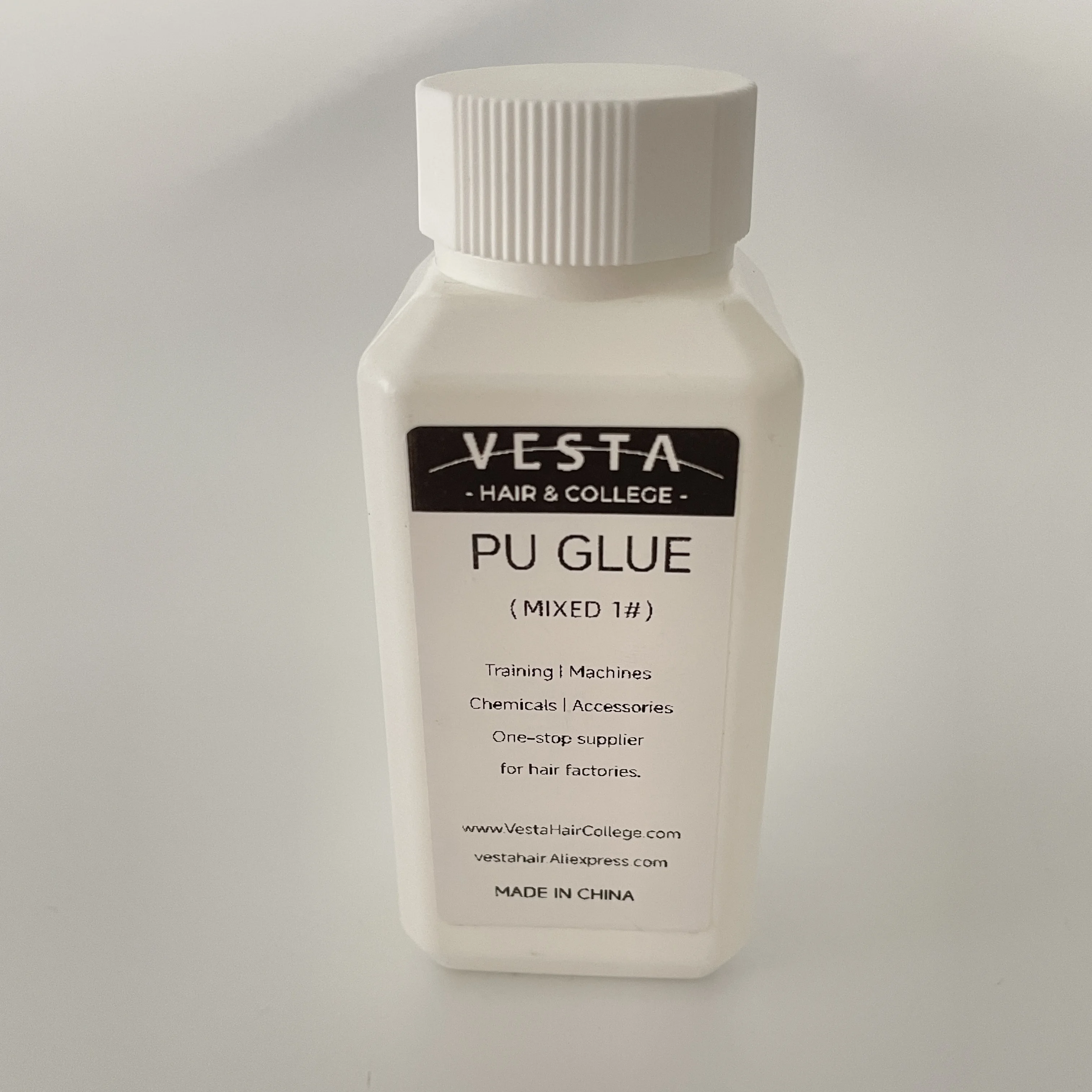 Mini botella de pegamento de Pu mezclado listo para hacer cinta, extensión de cabello, Topper de tupé