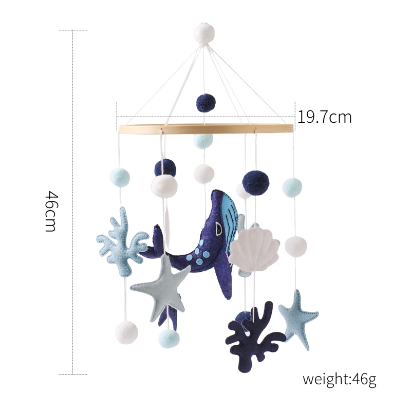 아기 딸랑이 장난감 0-12 개월 뮤지컬 신생아 귀여운 고래 동물 어린이 침대 벨 모바일 유아 딸랑이 회전 목마 유아용 침대 어린이 선물