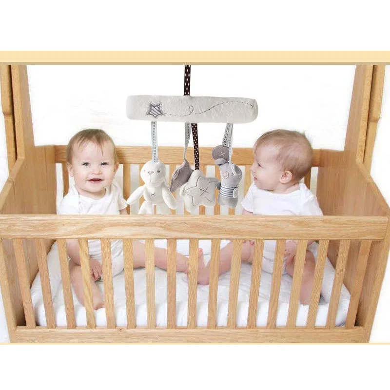 Neugeborenes Bett hängen Rassel Spielzeug Sitz hängen Tier zubehör Spielzeug weichen Stern Bär Anhänger Dekoration Anhänger Baby Geschenk