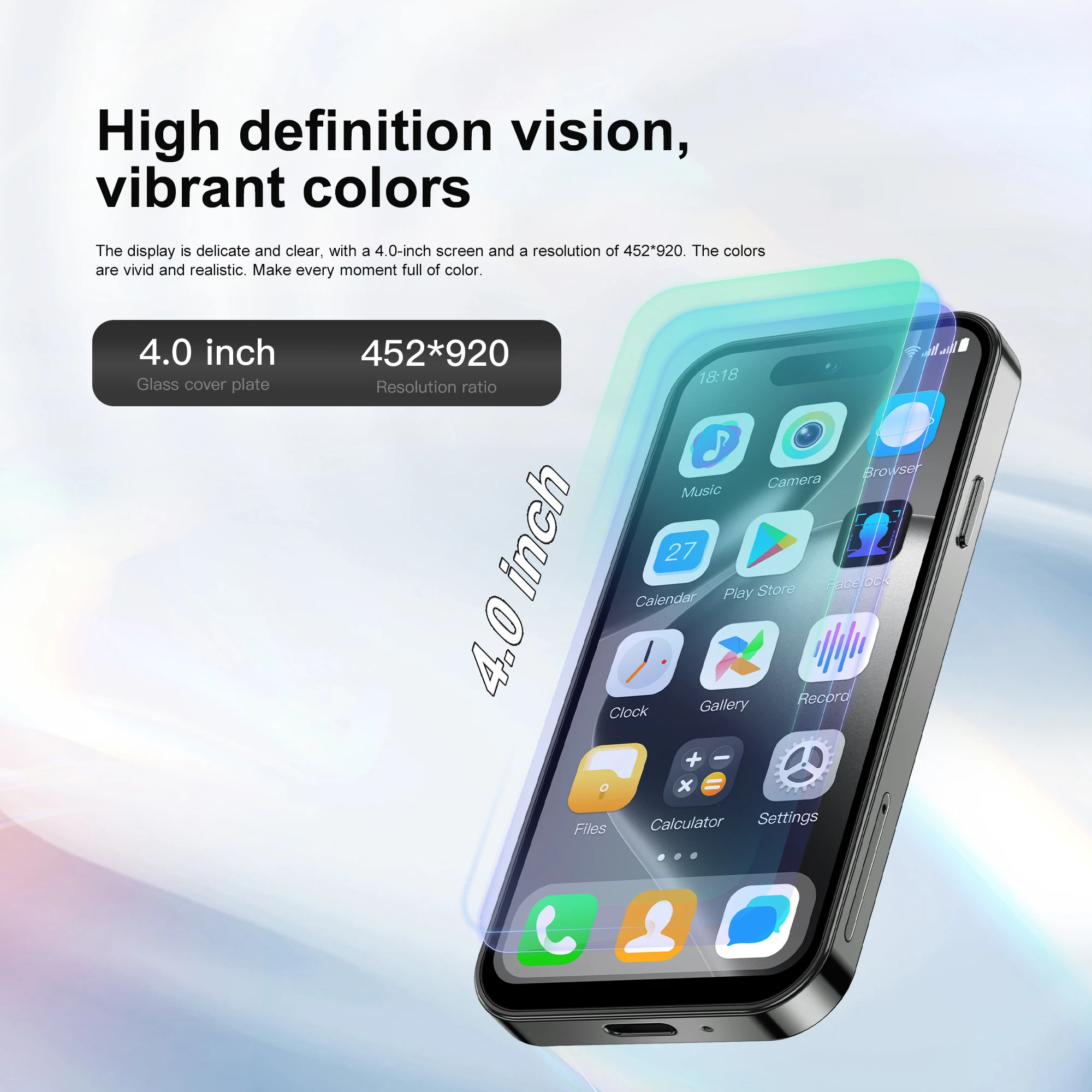2025 SERVO S16 미니 4.0" 스마트폰 안드로이드 10.0 3G WCDMA 2GB+16GB 5MP 카메라 플레이 스토어 WiFi 핫스팟 초소형 휴대폰 Type-C