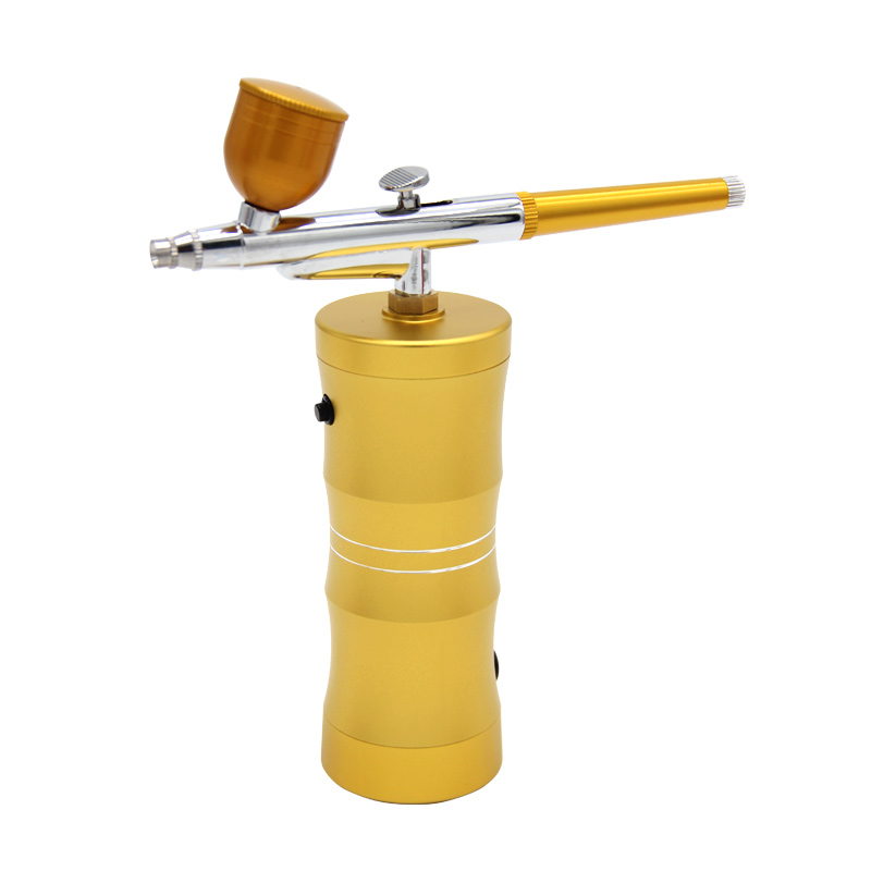 Aerógrafo sem fio Air Compressor Kit, 25PSI Handheld Airbrush, reparando barbeiro compõem para unhas tatuagem bolo pintura