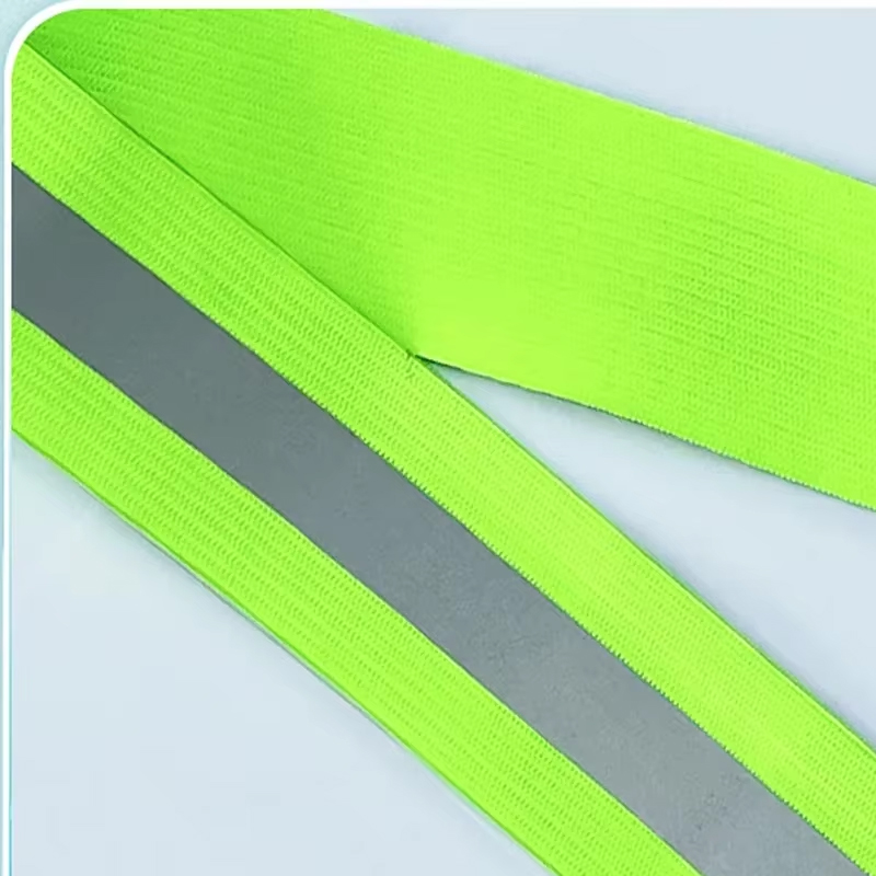 Colete de segurança equipamento de equitação 4x1.5cm suprimentos ao ar livre colete reflexivo noite correndo ciclismo pano reflexivo ajustável