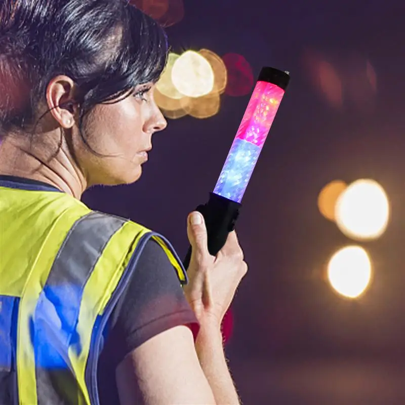 1 Traffic Control Wand Led Light Wand Emergency Traffic Led Flashing Stick 29cm Without