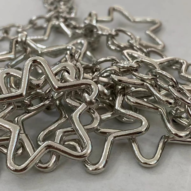 Cinturón de cadena de Metal con forma de estrella para mujer, vestido Y2k, Falda corta, cinturón de cadena con personalidad de estilo japonés, cinturón de cintura para vestido de estudiante
