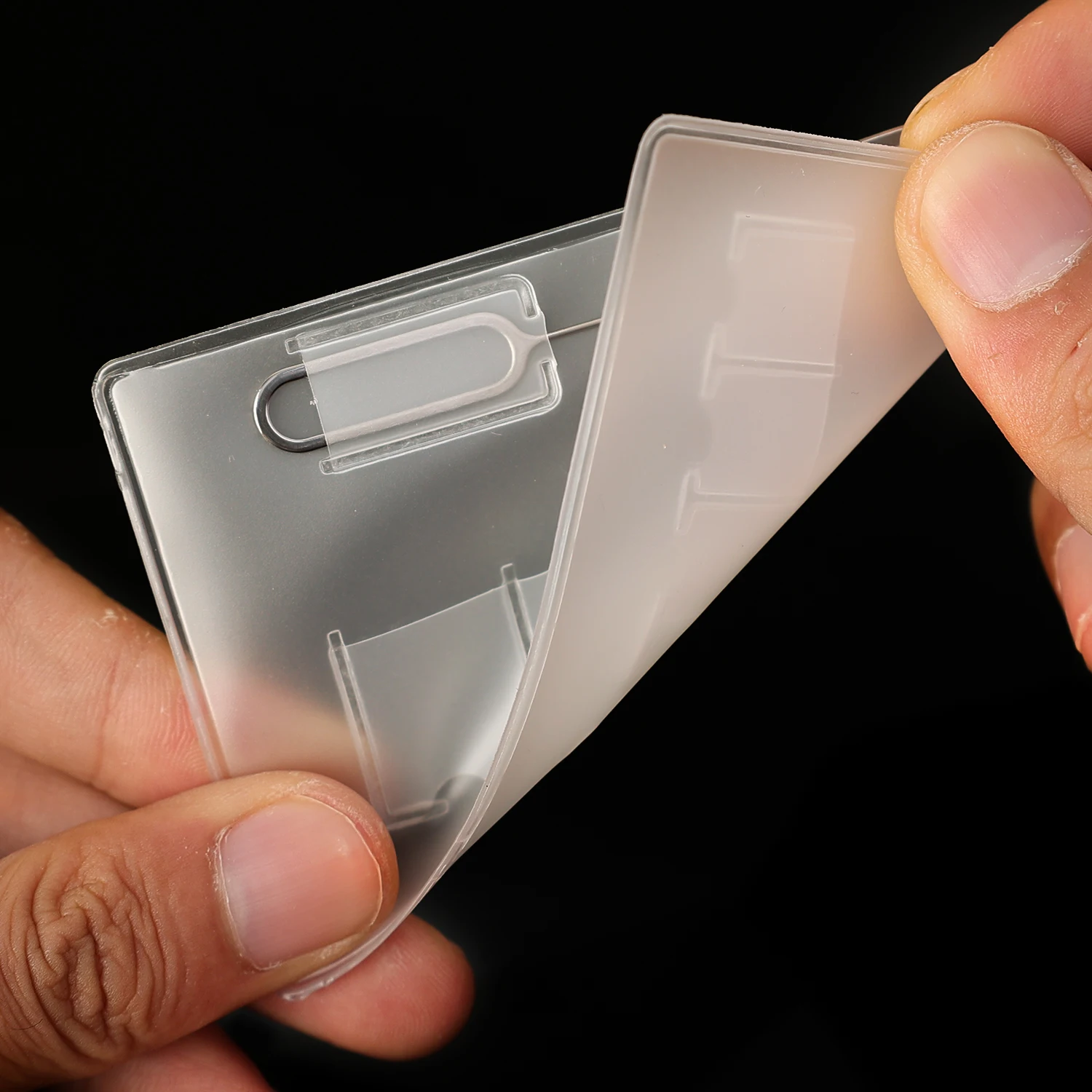 1-10PCS SIM Card Storage Bags Transparent Memory Card Organizer Case Holder for SD SDHC TF Office Travel Portable Cards Bag