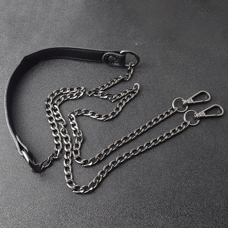 Cadena de Metal para bolso de 120cm, correas de bolsos de cuero PU de repuesto para asas de bolso DIY, correas de hombro, accesorios, asas para bolsos