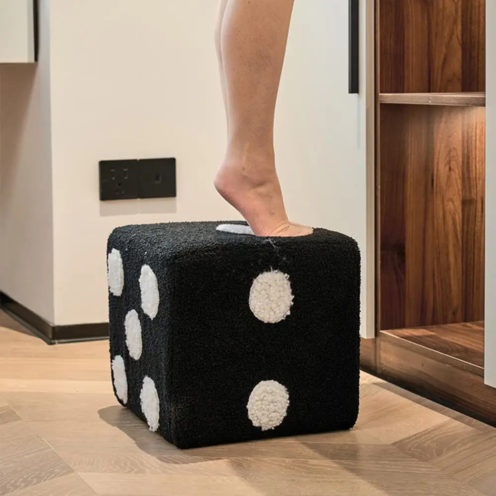 Kreative Kubische Nachahmung Lamm Wolle Lustige Schuhe Hocker Schlafzimmer Dekorative Würfel Hocker Wohnzimmer Mobile Möbel Hause Dekoration