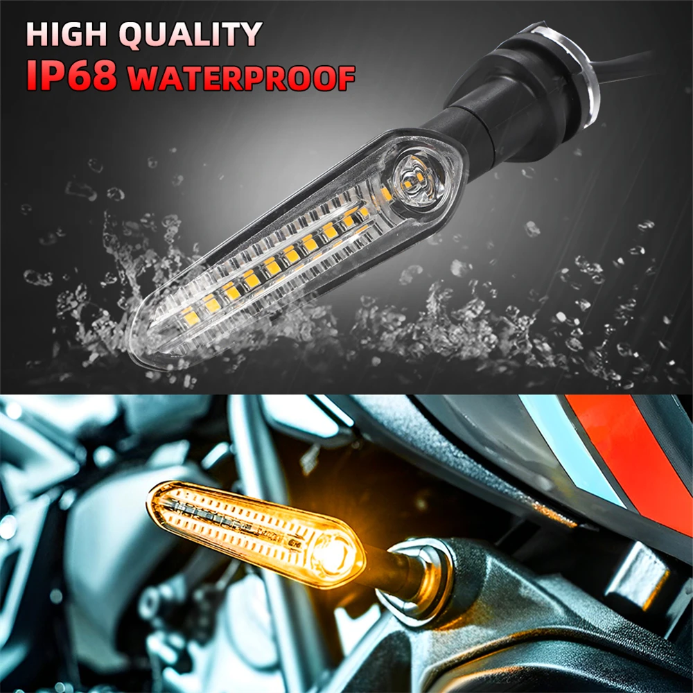 LED Turn Signal Light Running Water Lamp For YAMAHA MT07 Tenere 700 XJ6 FZ6 MT09 Tracer 900 MT10 MT03 FZ25 Indicator Directional