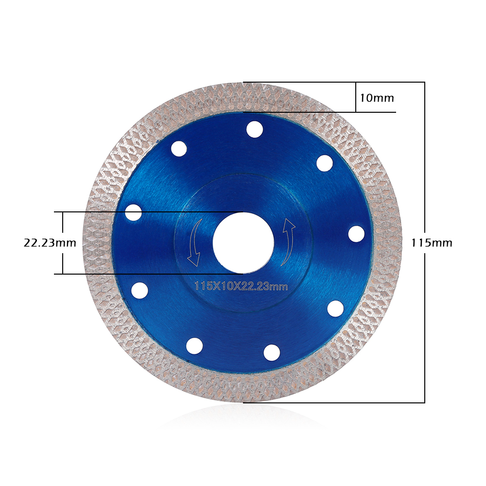Cutting Saw Blade 115/125mm Diamond Saw Blade For Porcelain Tile Ceramic Dry/Wet Cutting Disc Saw Blade Angle Grinder Tools
