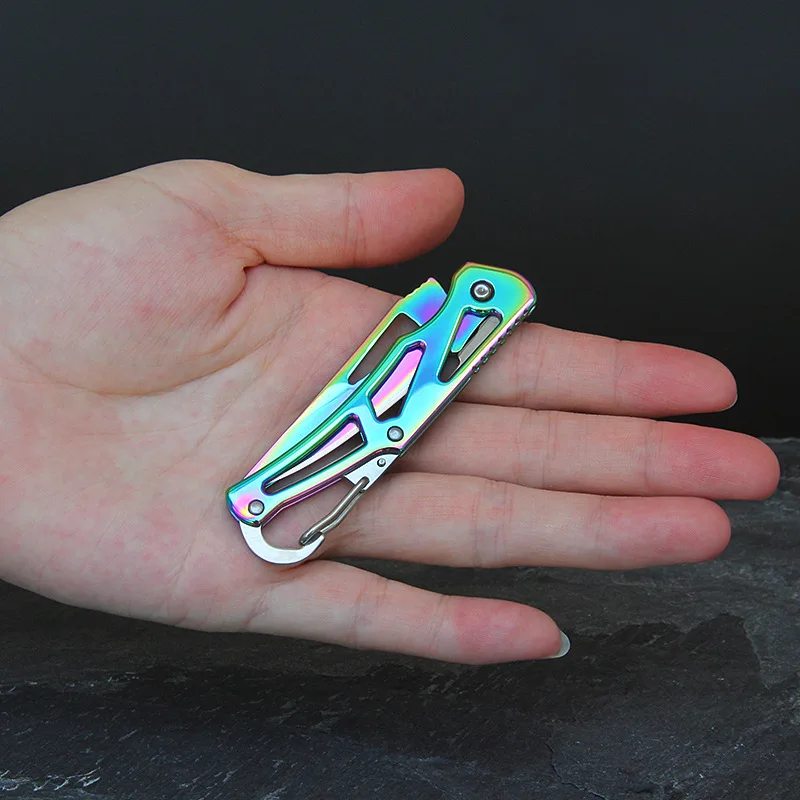 Opvouwbare Zakmes Roestvrijstalen Survival Hunting Camping Vissen Draagbaar Fruit Met Buitengereedschap Survival Handgereedschap
