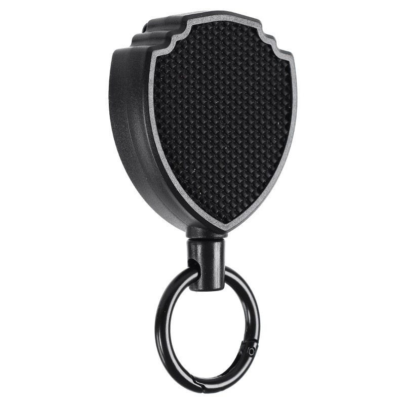 盗難防止メタル引きやすいバックルロープ弾性キーホルダースポーティな格納式キーリングアンチロストヨーヨースキーパスIDカード