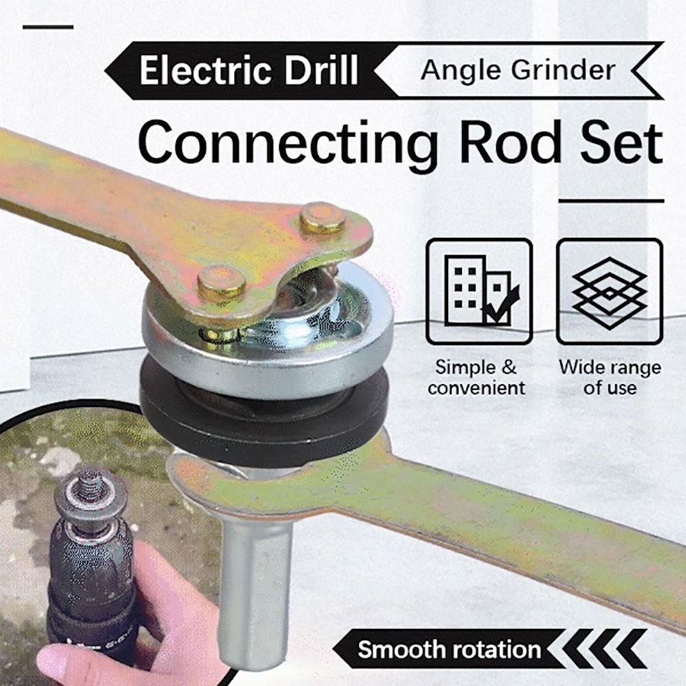 Electric Drill Conversion Angle Grinder Set Metal Connecting Rod for Cutting Disc Polishing Wheel Handle Holder Adapter Tool