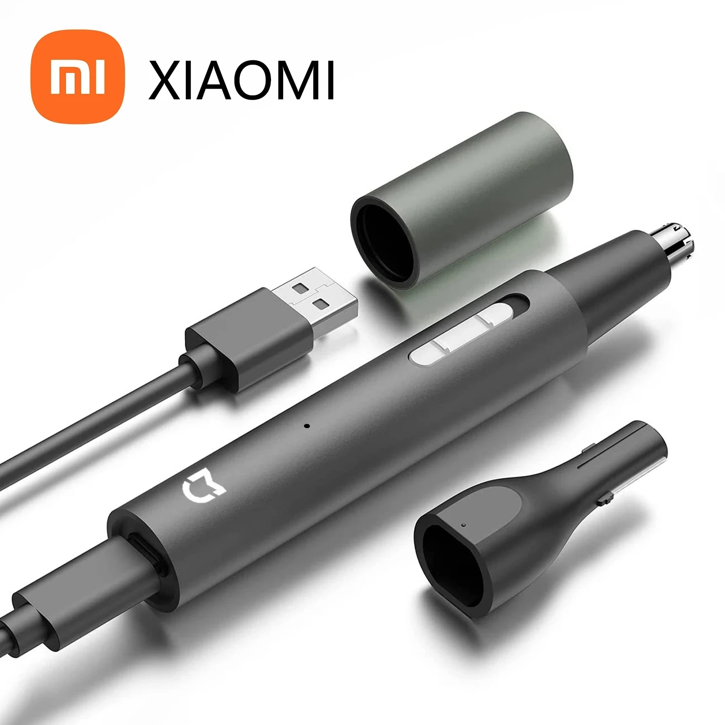 Xiaomi mijia elétrica nariz orelha aparador de pêlos para homens indolor recarregável costeletas sobrancelhas barba 3 em 1 máquina de cortar cabelo barbeador