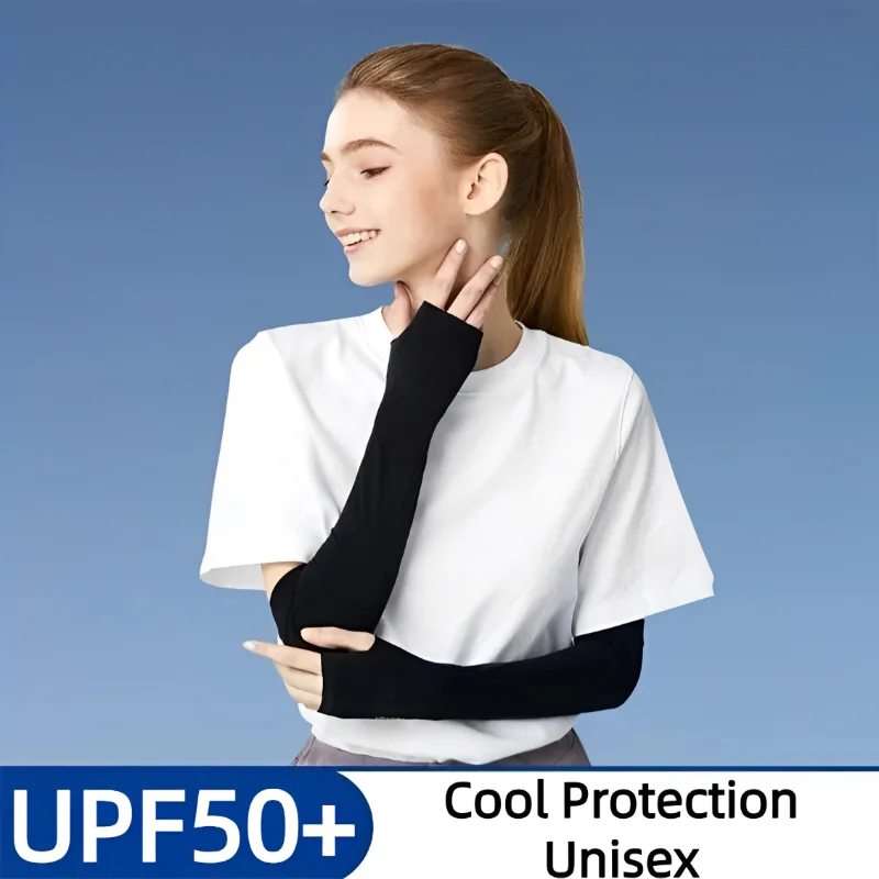 Protezione solare protezione solare UV per esterni manicotti a compressione donna uomo sport calcio Golf manicotto di raffreddamento estate Ice Silk Ridin