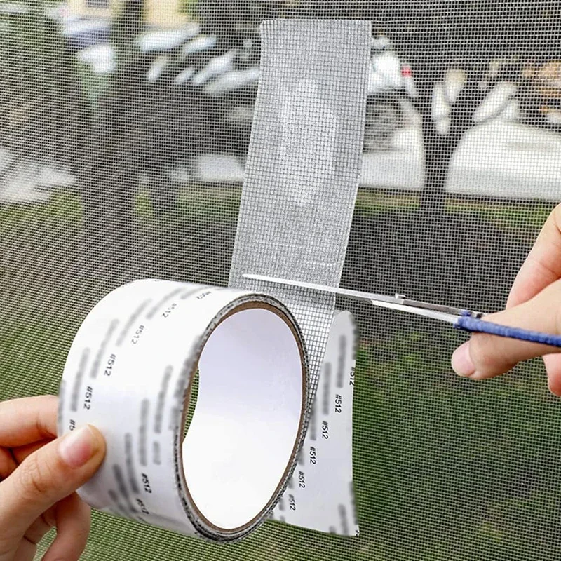 1pc 5*200cm Easy-to-Apply Waterproof Window Screen Repair Tape Keep Mosquitoes Out with Our Anti-Insect Self-Adhesive Mesh Patch