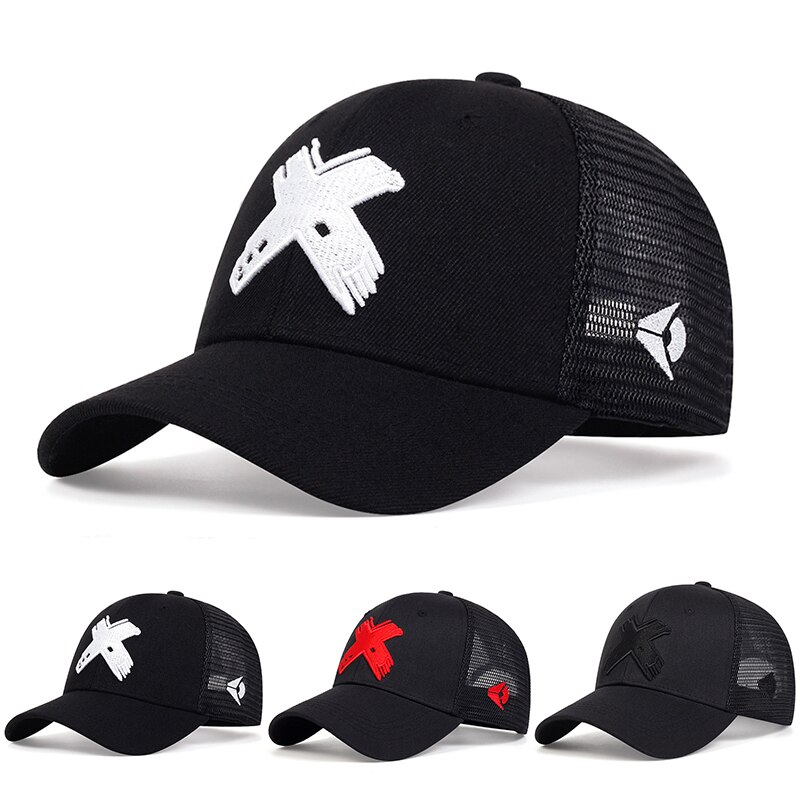 Unisex X Brief Stickerei Baseball Net Caps Frühling und Sommer Outdoor Einstellbare Casual Hüte Sonnenschutz Hut