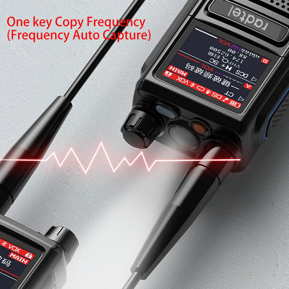 Radtel RT-470 6 bands amateur ham zwei weg radio station 256ch 10w air band walkie talkie noaa lcd farbe polizei scanner luftfahrt