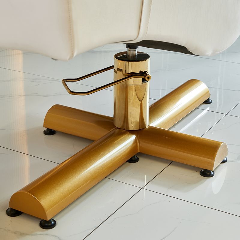 Cama moderna de lujo con base dorada para salón de belleza, cama de masaje de belleza con luz