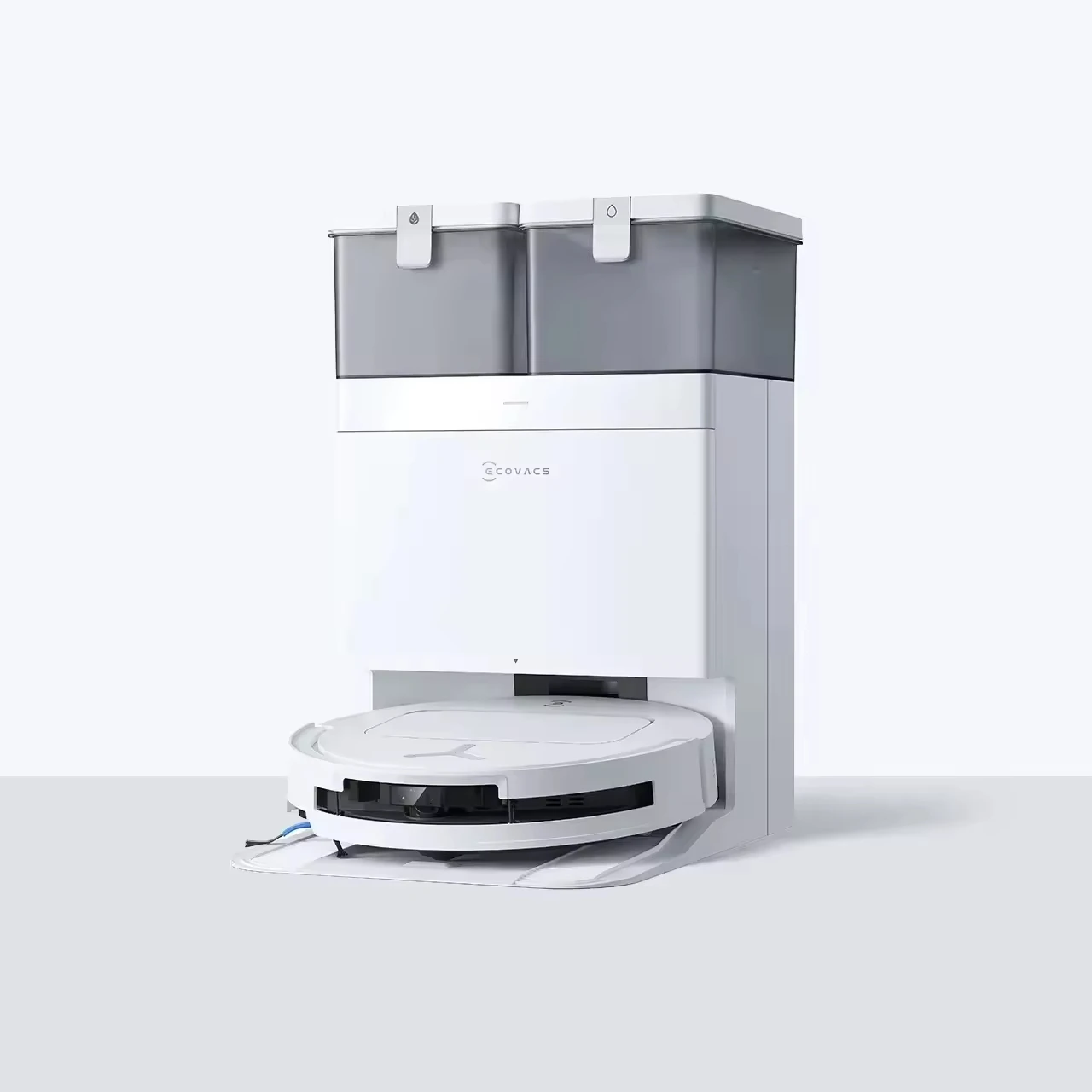 Robô de limpeza de piso RC Global ECOVACS T50 PRO com sucção universal de 15800Pa, integrando varrendo, esfregando, limpeza