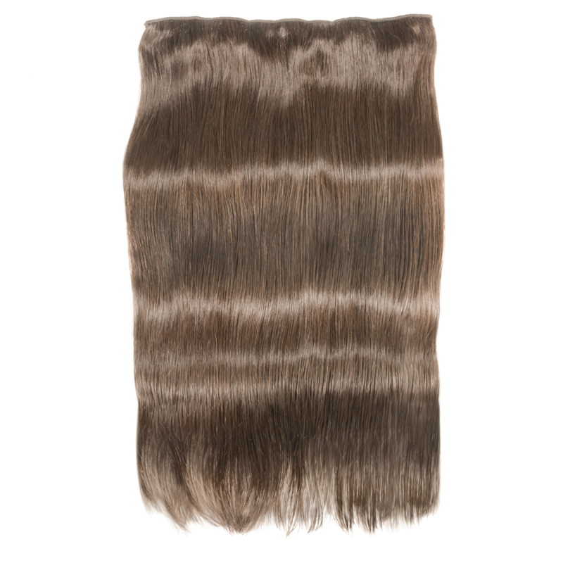 クリップインワンピース人毛エクステンション 100% ストレートブラジル人レミー毛ナチュラルカラーライトブロンドオンブルダークブラウン 613 #