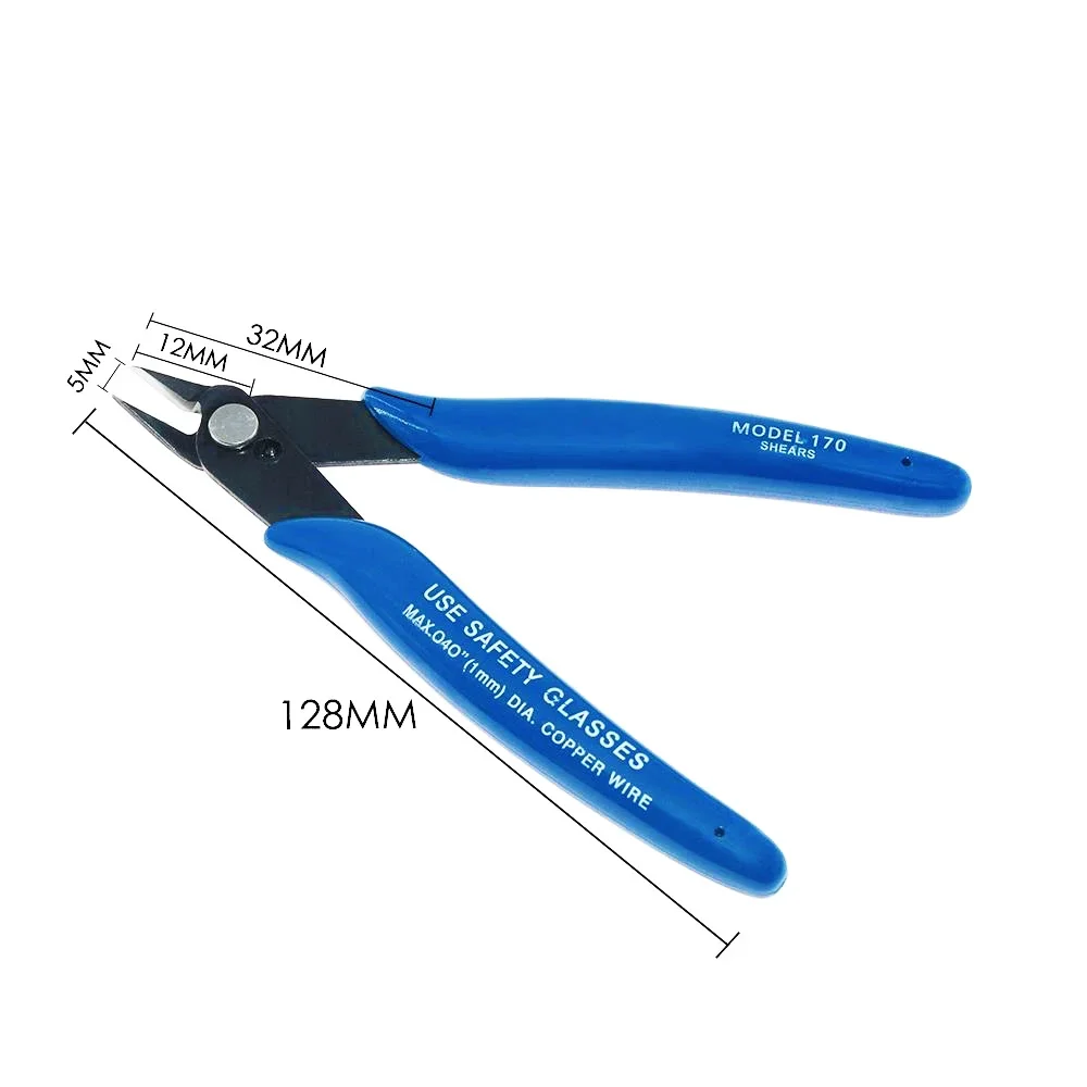 3D Printer Tool Kit Electronic Wire Diagonal Pliers Trimming Knife Scraper Deburring Cutter Set Tweezers Pliers 3D Printer Part