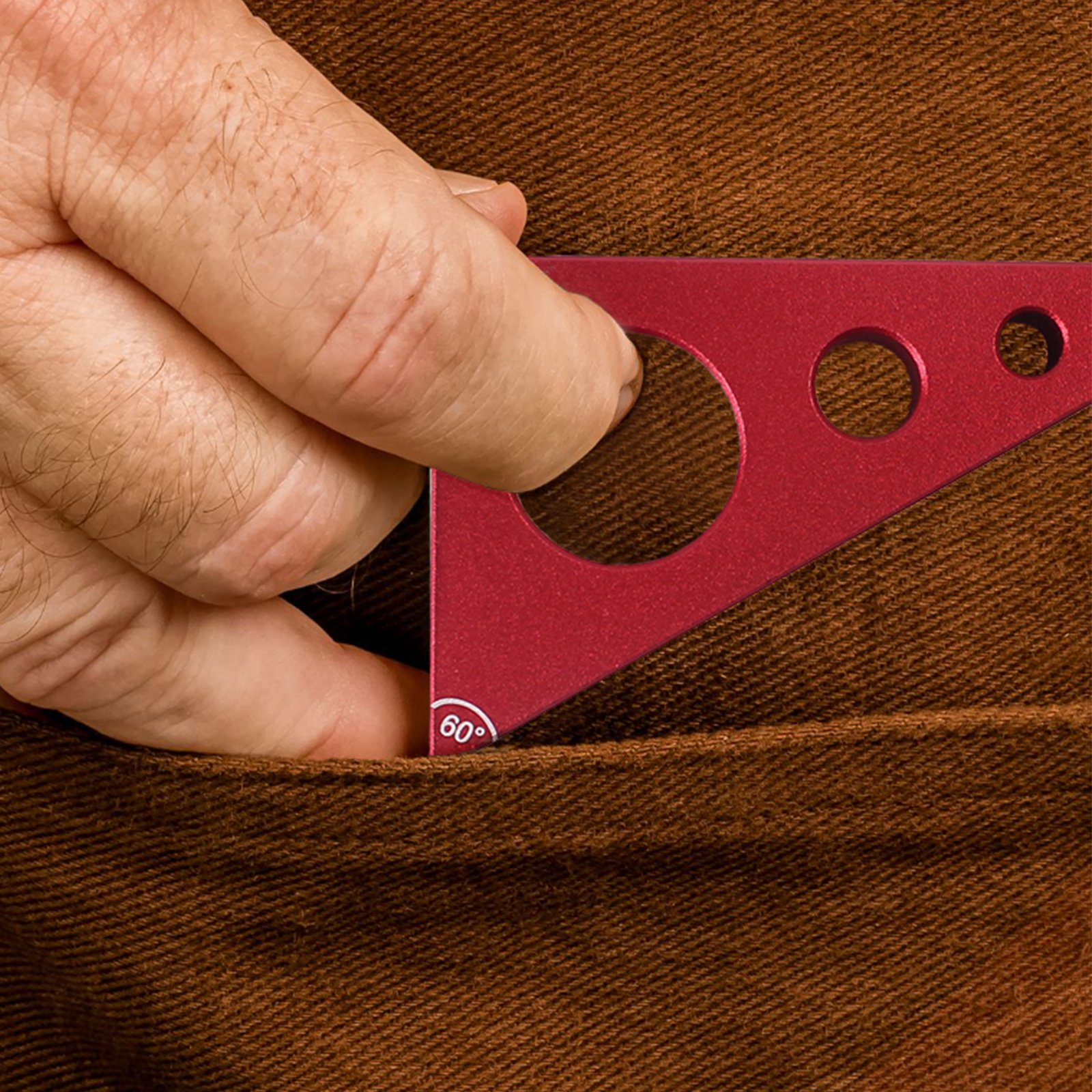 Cuadrado de bolsillo para carpintería, bloque de calibre de aleación de aluminio de ángulo 30/60/90, regla triangular para carpintería, herramienta de medición de altura