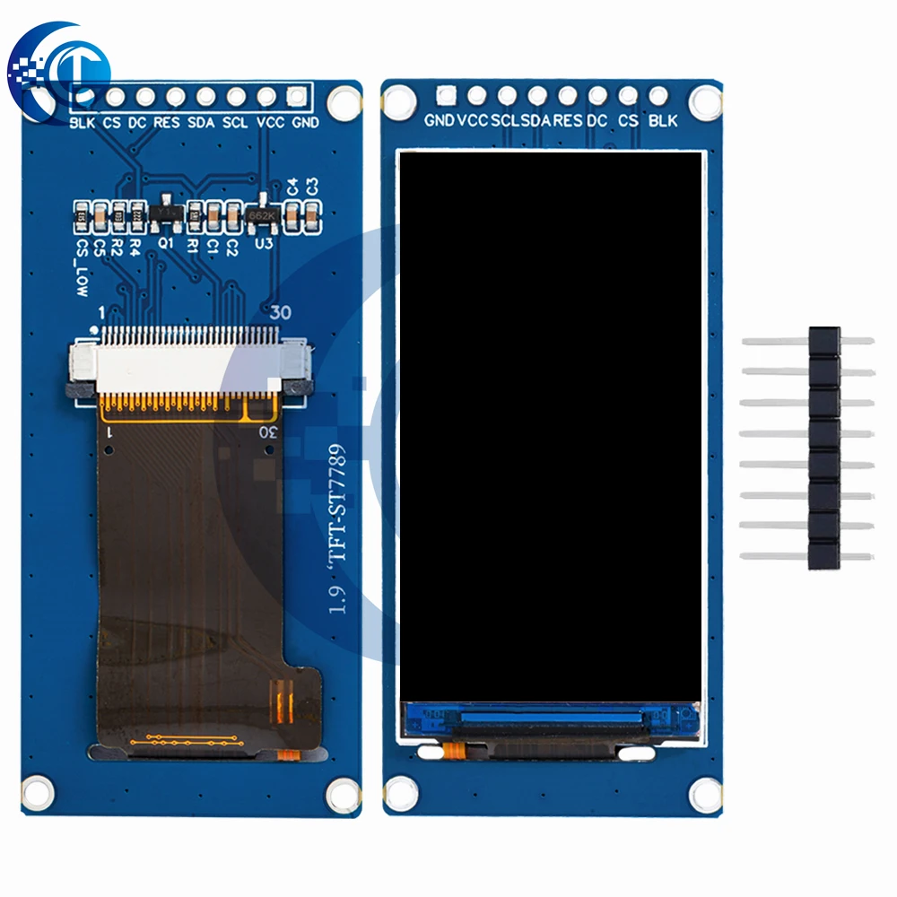 1 шт. новый 1,9-дюймовый IPS полноугольный TFT-экран ЖК-экран цветной дисплей модуль последовательного порта SPI высокой четкости 170x320