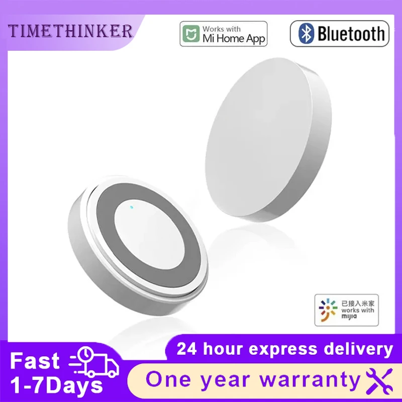 Timethinker PTX Smart Wireless Mini Switch Key Bluetooth Connection Remote Button Home Security Work With Xiaomi Mi home App
