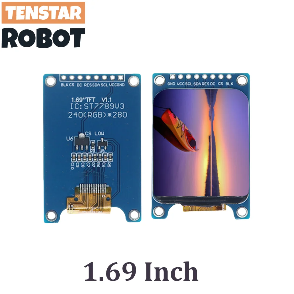 Display Module 1.54 1.69 1.9 Inch All Color Full View HD IPS TFT Screen SPI Interface ST7789 Controller For Arduino