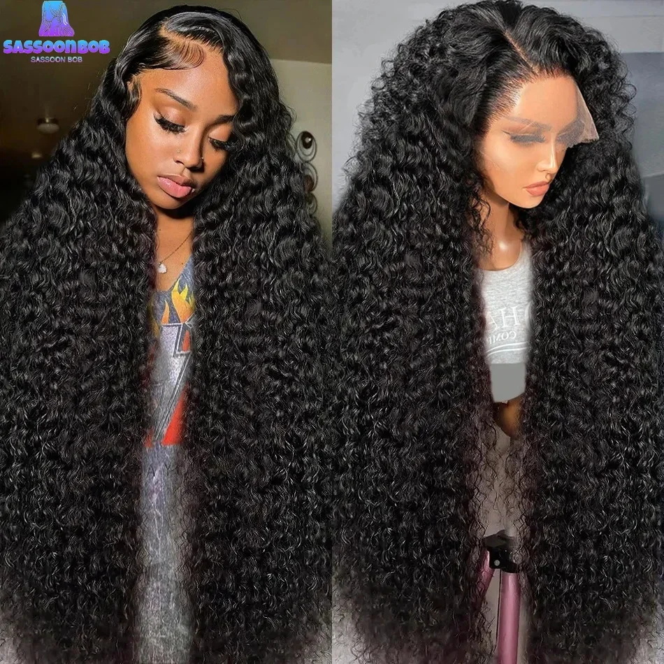 40 pouces vague profonde perruques cheveux humains 13x4 13x6 Hd dentelle frontale perruques vague d'eau dentelle fermeture perruque Remy brésilien bouclés perruques pour les femmes