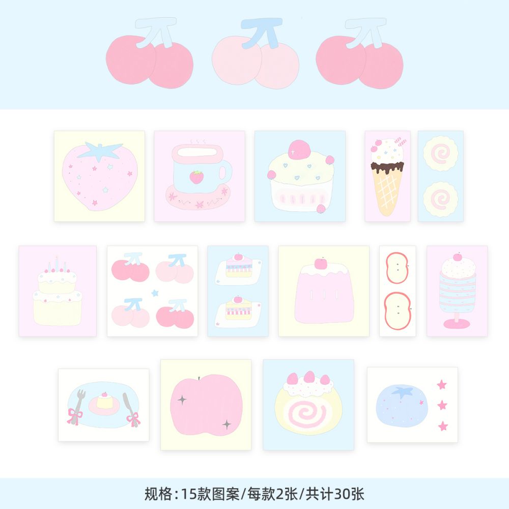 30 ピース文具ジャーナルプランナースケッチブックステッカー美的かわいい韓国デコシッカースクラップブック文具日記装飾