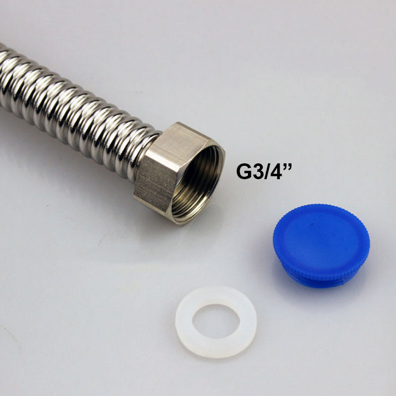 2 個 G1/2 "G3/4" G1" ステンレス鋼波形水ハードパイプホース 20-200 センチメートル