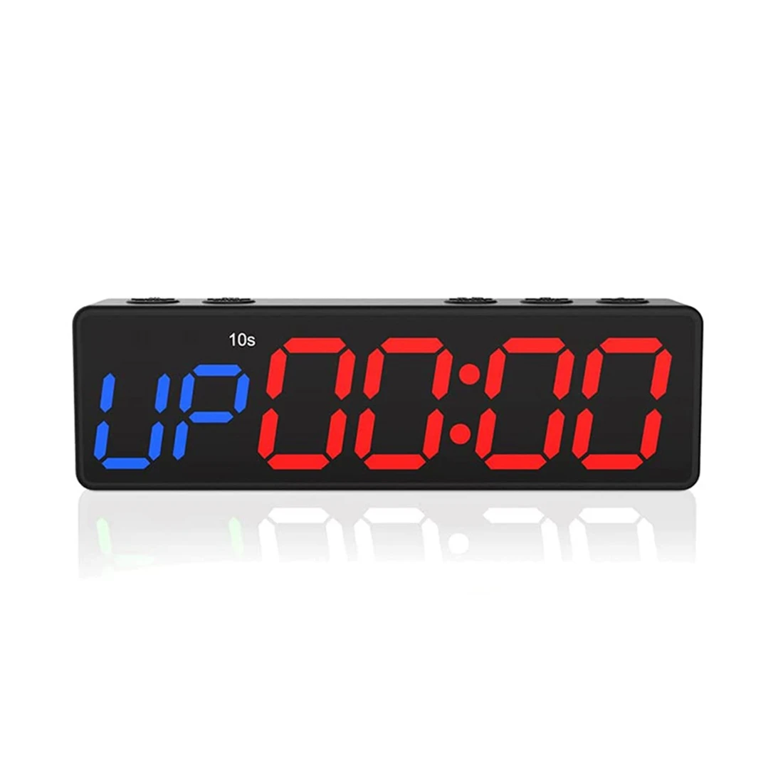 Relógio de treino AA91 com bateria, mini temporizador portátil de ginástica com ímã embutido para academia em casa, contagem regressiva/temporizador programável