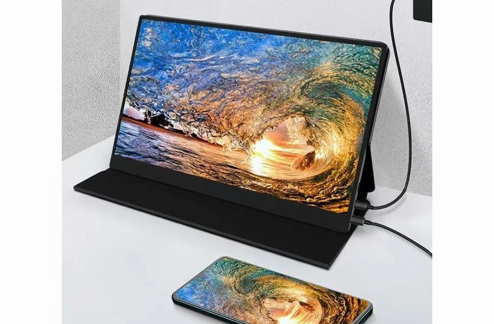 Monitor portabel laptop 2,5K diperpanjang proyeksi layar terpisah layar sekunder