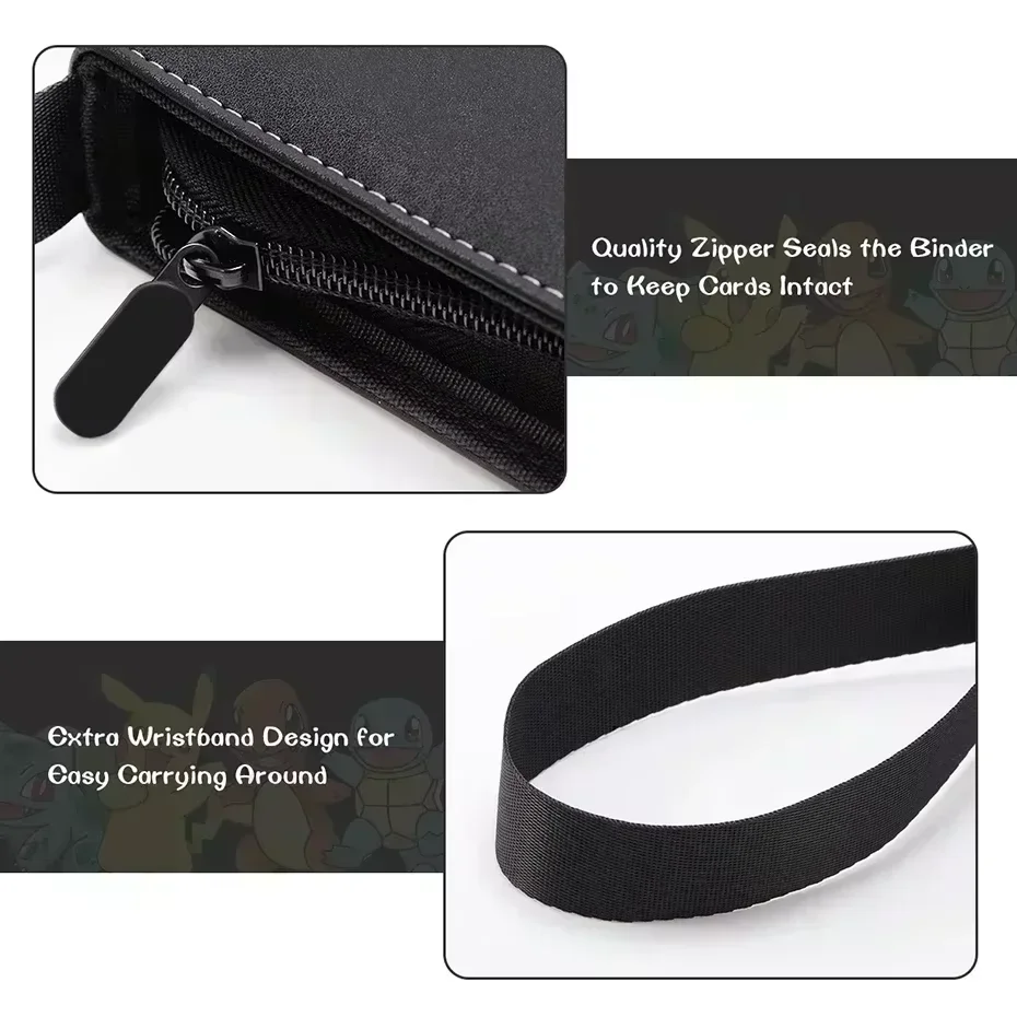400-pocket kaartbinder, gepersonaliseerde, categorie- en verzamelkaarten, beschermde mappen, kaartlijstmap, kaartboek met ritssluiting