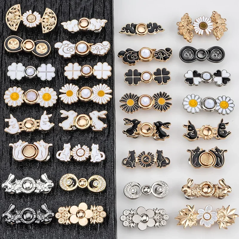 1 Pc Jeans Schnalle Taille Schließen Straffen Taille Knopf Abnehmbare Metall Pins Einstellbare Taille Clip Ornament Knopf Gürtel Schnalle