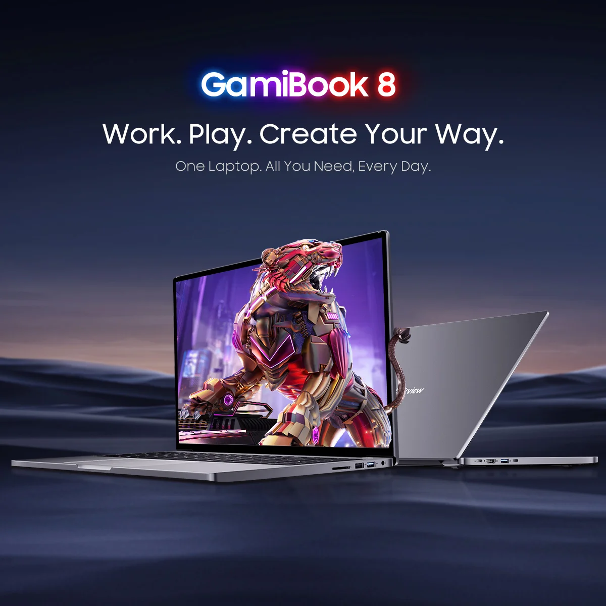 Laptop Blackview GamiBook 8 16 cali z wyświetlaczem 1920*1200 i procesorem AMD Ryzen ™   Procesor 7 7735HS, bateria 57Wh, szybkie ładowanie 65W, Win 11pro, Wi-Fi 6