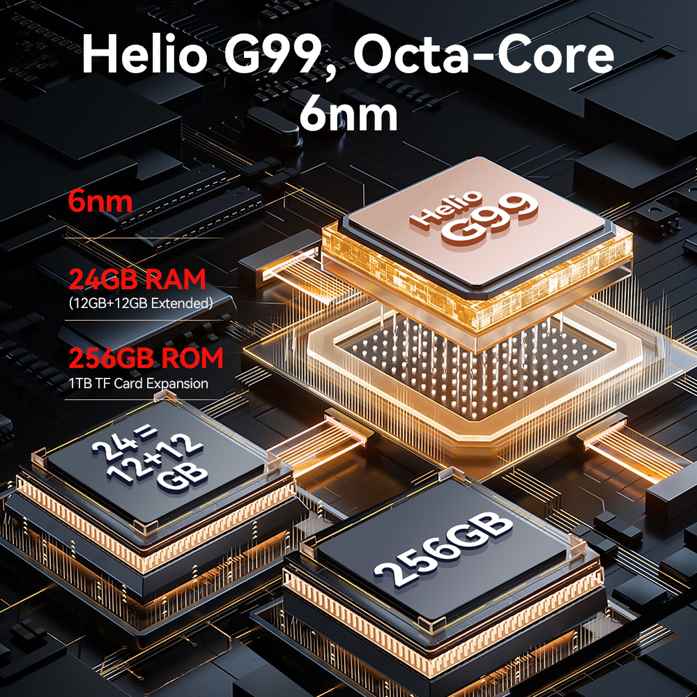 Cubot King Kong AX, Smartphone Android ultradelgado y resistente, Helio G99, 24 GB RAM, 256 GB ROM, pantalla de 120 Hz, 100 MP, NFC, doble pantalla