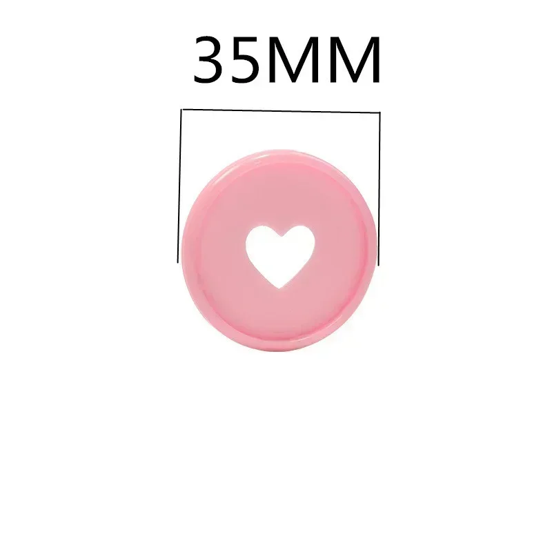 100PCS35MM love plastic binding ring loose-leaf mushroom hole notebook binding disc notepad hand ledger loose-leaf buckle