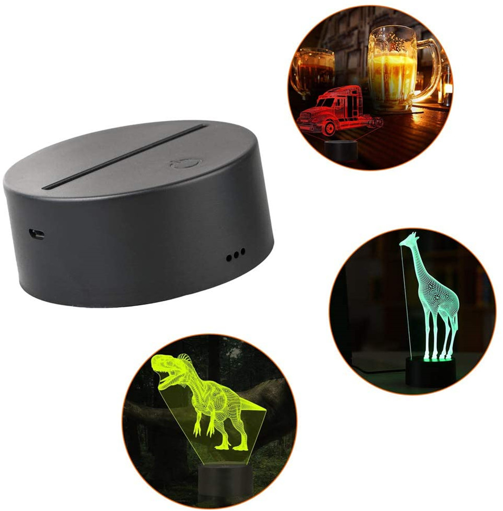 5/10/15 Set 3D LED Light Base Acryl Lamp Display Stand 16 Kleuren Afstandsbediening/7 Kleuren Touch voor Anime Lamphouder Groothandel