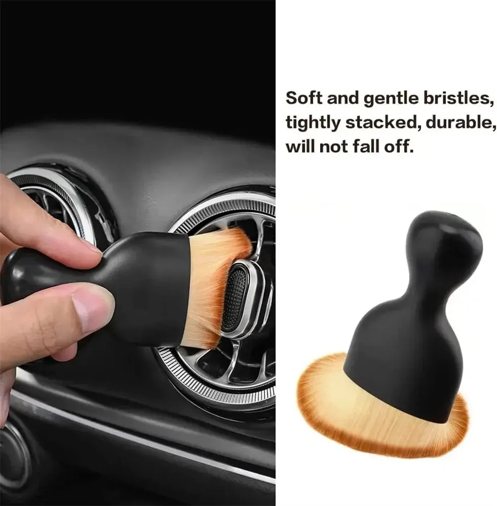 1/2PC cepillo de limpieza de aire acondicionado de coche salida de aire de coche hendiduras cepillos de eliminación de polvo para accesorios de cepillo de limpieza Interior de coche