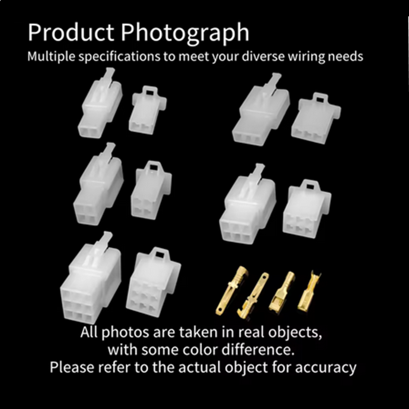 รถยนต์รถจักรยานยนต์ตัวเชื่อมต่อไฟฟ้า: 2.8 มม.2 3 4 6 9 Pin Wire Terminal Hooks สําหรับชายและหญิงเทอร์มินัลชุดสารพัน