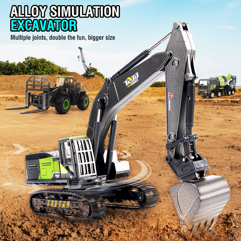 1/50 Modellauto Bulldozer LKW Bagger Kran Gabelstapler Bautechnik Fahrzeug Spielzeug für Jungen Kinder Lernspielzeug