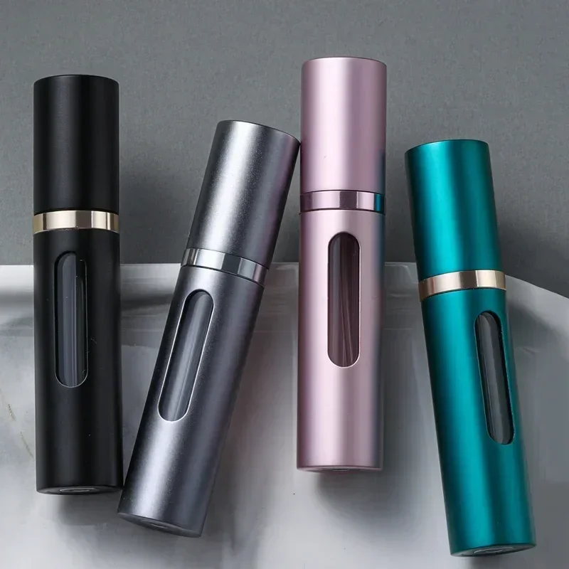 2 uds 5/10ml bomba de llenado inferior botella de Perfume recargable Mini envases cosméticos vacíos portátiles botella atomizador viaje