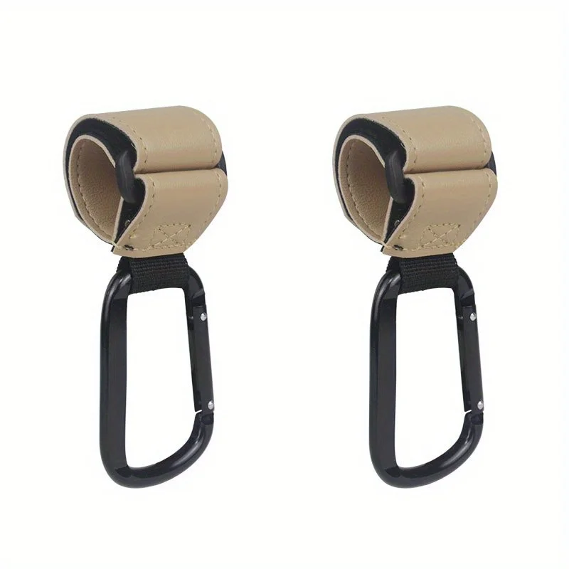 Clipe universal de ganchos para carrinho de bebê – acessório de suspensão resistente para sacos de fraldas, compatível com carrinhos de compras/assentos de carro